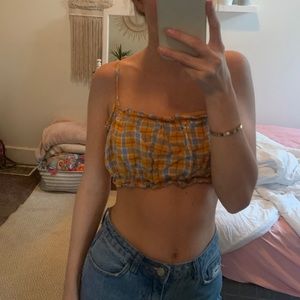 Plaid crop top